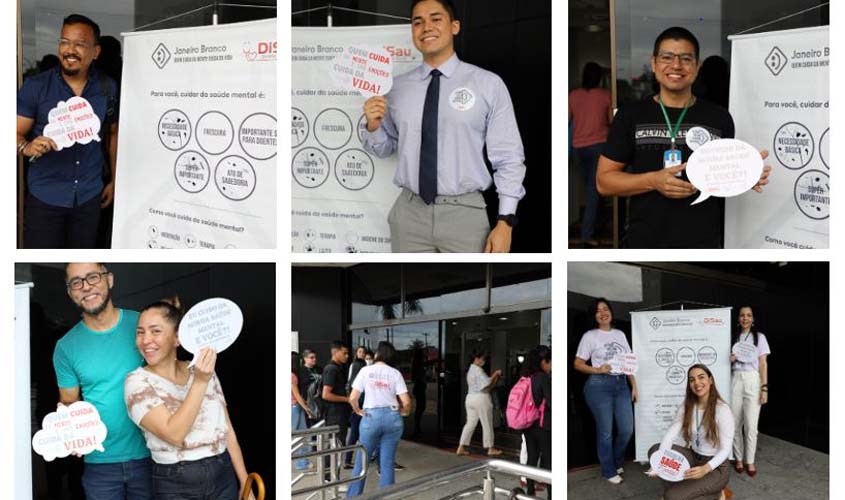 Janeiro Branco: Sensibilização sobre saúde mental nas unidades do Poder Judiciário de Rondônia chama atenção do público interno