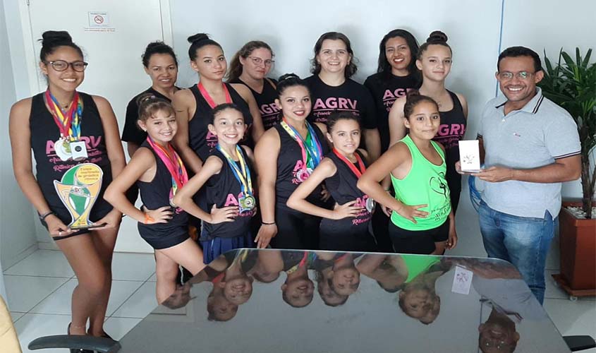 Atletas da ginástica rítmica agradecem verba de R$ 10 mil de emenda impositiva de França Silva da Rádio