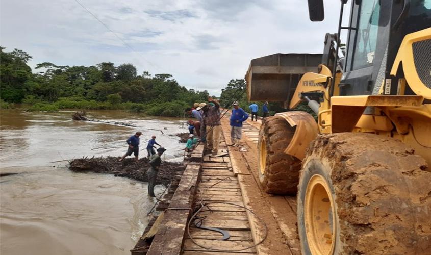 Ação rápida da Semagric impediu destruição de ponte