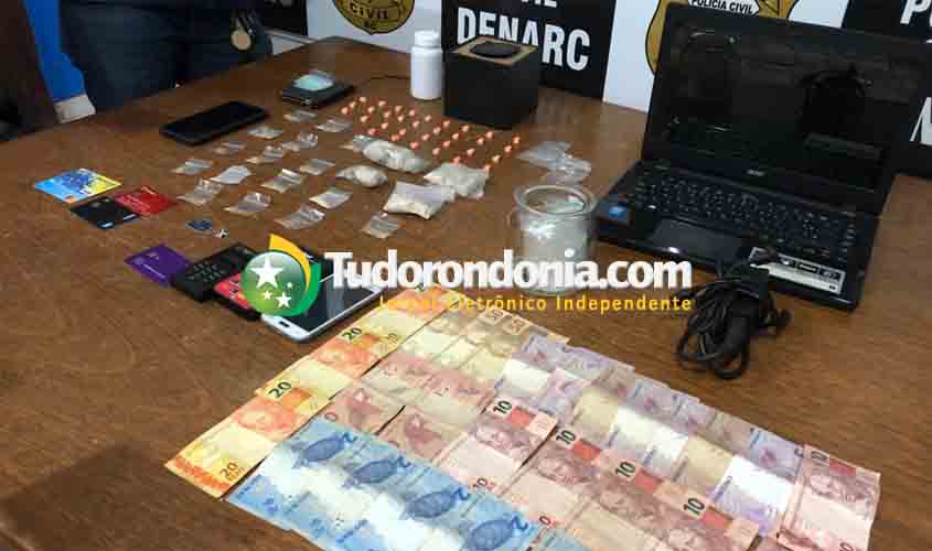 Denarc prende acusado de vender drogas em festas na capital