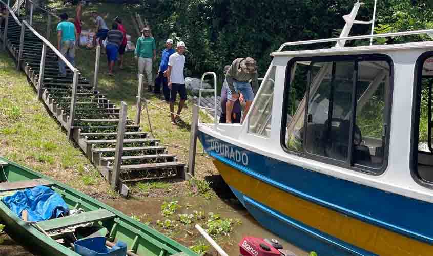 Em apoio ao MAB, Prefeitura de Porto Velho conclui entrega de cestas de alimentos na reserva do Lago do Cuniã