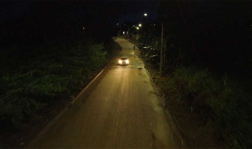 Jaci-Paraná recebe novo circuito de iluminação pública