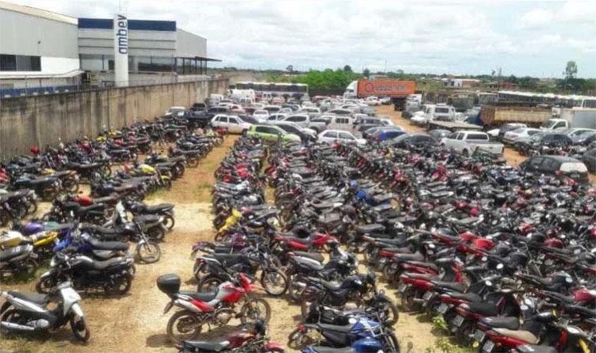 Em Porto Velho/RO, PRF realiza alteração de datas do leilão de veículos apreendidos