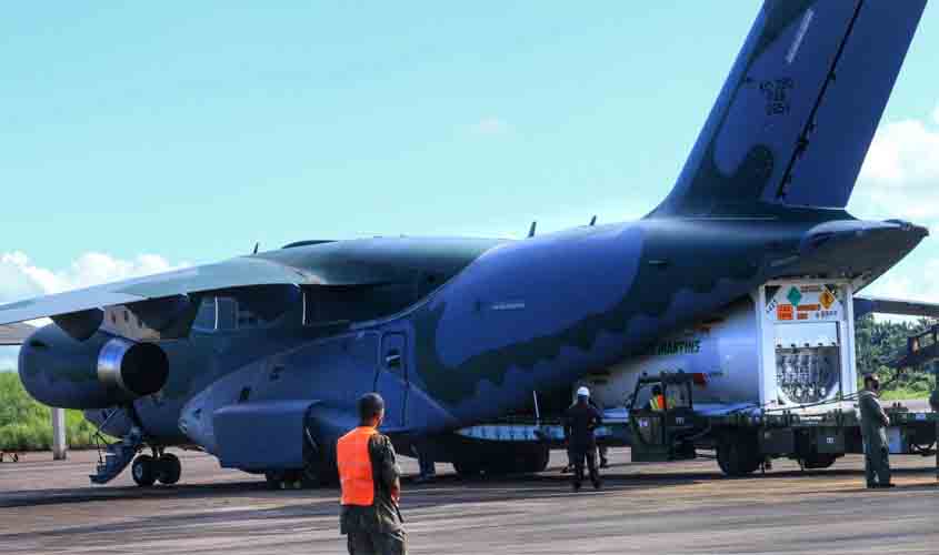 Governo de Rondônia recebe cinco mil metros cúbicos de oxigênio para abastecer hospitais municipais