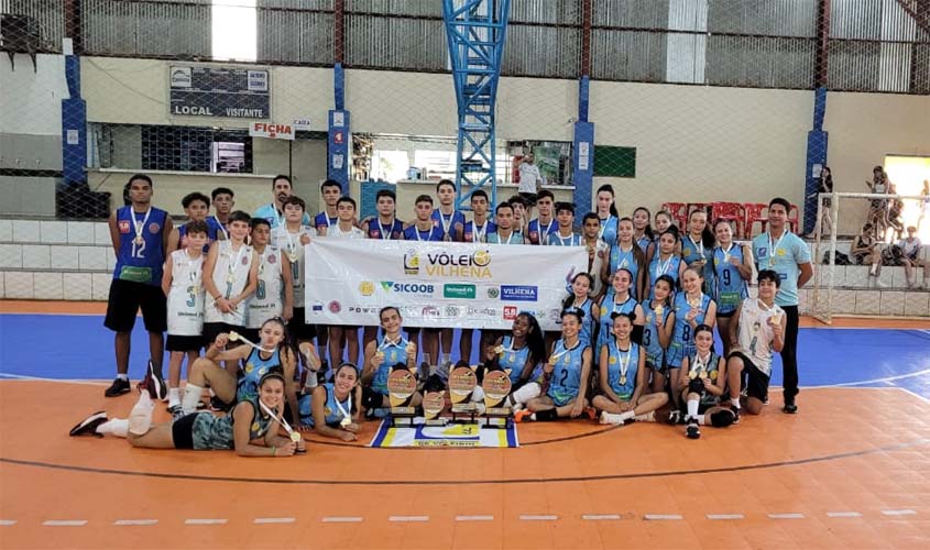 Voleibol da AVV conquista três ouros no Mato Grosso