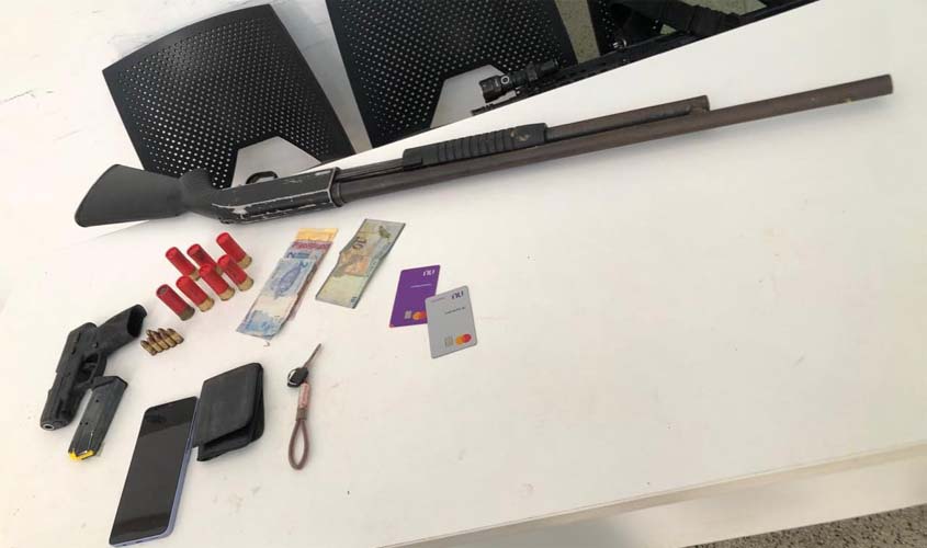 Dupla é presa após confronto com a PM em Campo Novo de RO