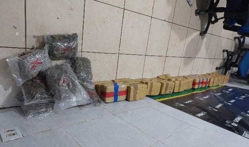 PM apreende 70 kg de drogas em Porto Velho neste domingo