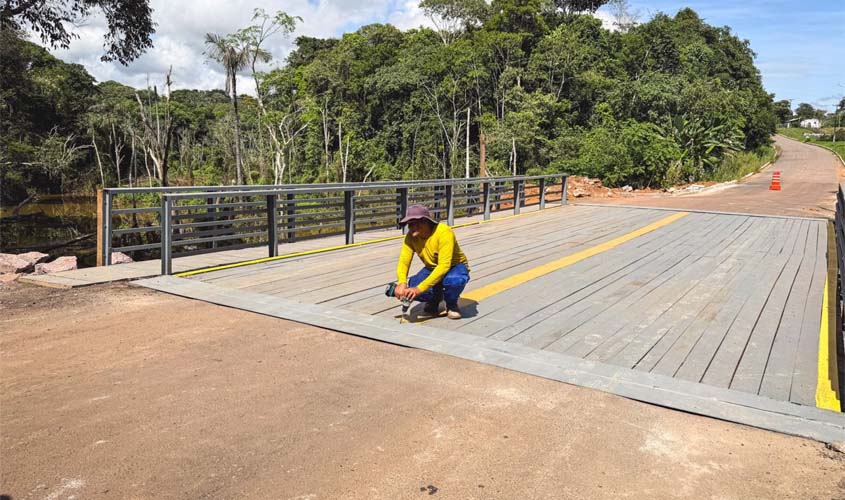 Ponte do Bate Estaca assegura passagem segura na Estrada de Santo Antônio