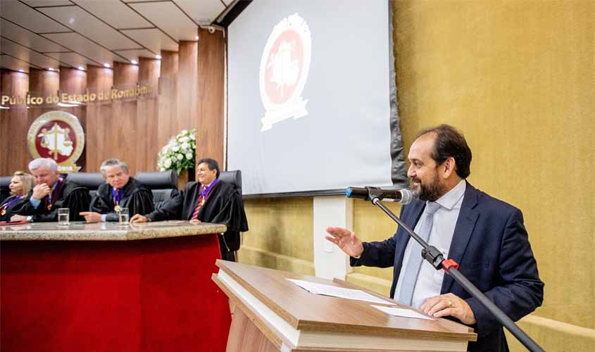 Presidente Laerte Gomes destaca trajetória do MP em solenidade de posse dos novos procurador-geral e do corregedor geral de Justiça