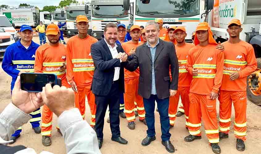 Vereador Everaldo Fogaça destaca assinatura do contrato histórico para coleta de lixo com a Eco Rondônia - Marquise