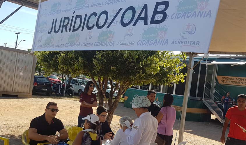 OAB/RO participa da Caravana da Cidadania com atendimentos jurídicos à população
