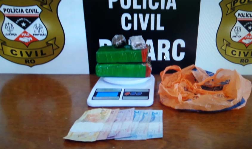 Denarc prende dupla com quase 1 quilo de maconha na capital