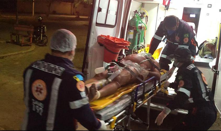 Homem leva cinco tiros na zona leste e é socorrido em estado gravíssimo