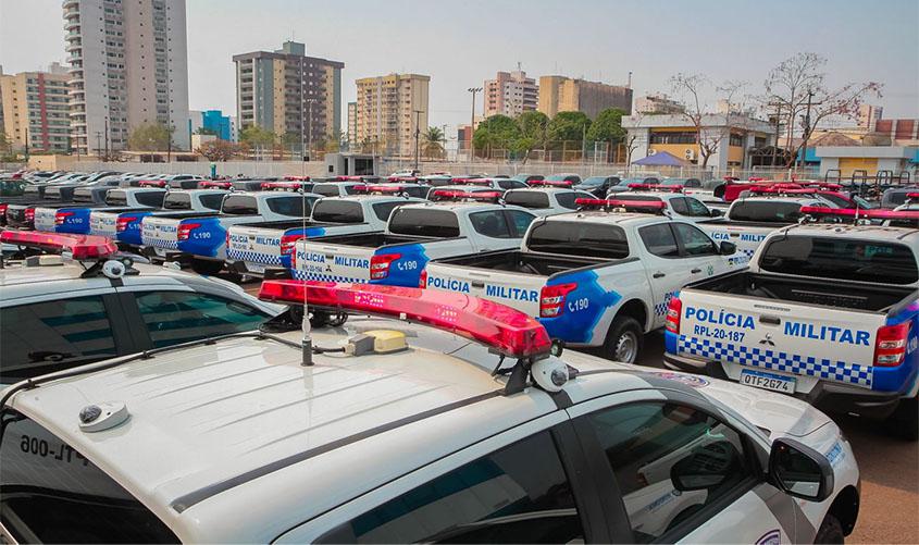 Segurança Pública de Rondônia recebe reforço de 115 veículos equipados com recursos de alta tecnologia