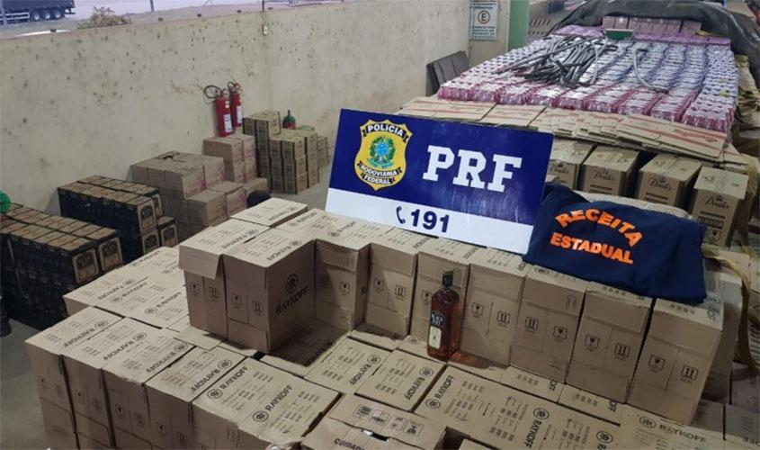 PRF e Sefin identificam mais de 30 mil litros de bebida alcoólica transportados sem nota