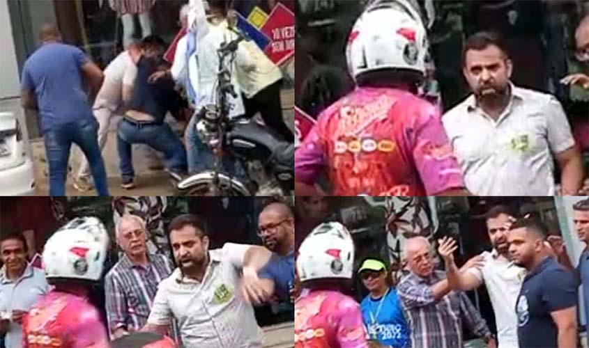Vídeo – Coordenador de campanha de Marcos Rogério, Guilherme Erse agride cidadão no Centro da Capital