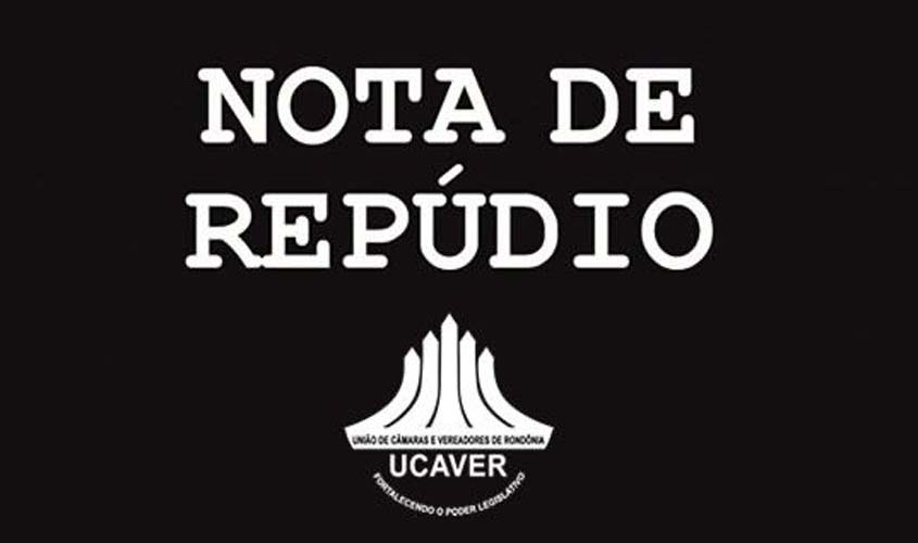 UCAVER emite nota de repúdio à agressão sofrida por vereador em Buritis, Rondônia