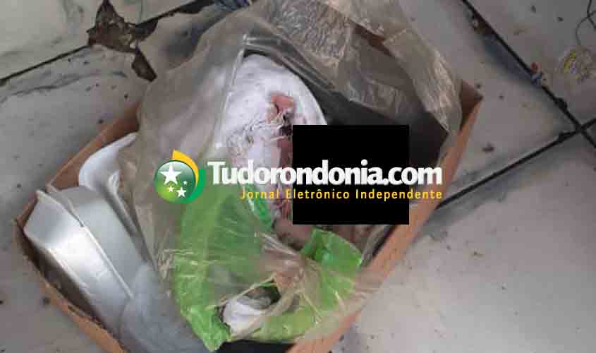 Feto é encontrado dentro de caixa de papelão em Porto Velho