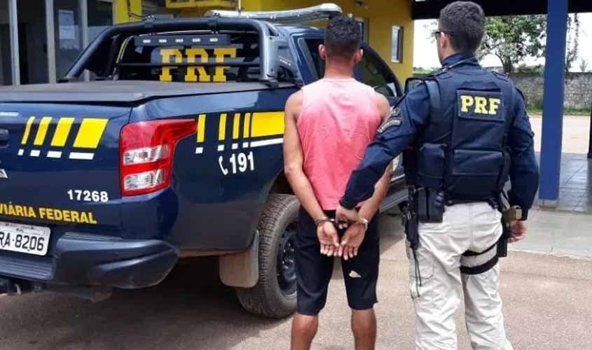 PRF recaptura foragido da Justiça em Porto Velho
