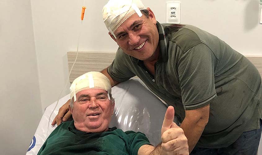 Maurão e Lebrão passam bem após acidente com trator em fazenda