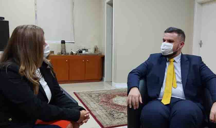 Márcio Nogueira e Karoline Monteiro definem diretrizes de trabalho para Escola Superior da Advocacia de Rondônia