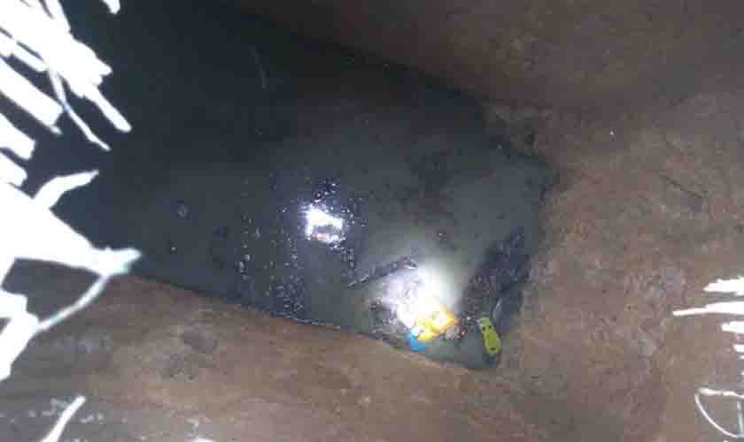 Em ato heróico, PMRO salva criança que caiu dentro de uma fossa