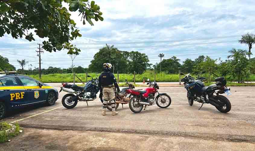 Em Porto Velho/RO, PRF recupera 2 motocicletas adulteradas em 5 minutos