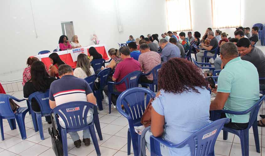 Sistema Diretivo do Sintero se reúne em Ouro Preto do Oeste para discutir estratégias de luta