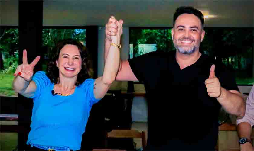 Léo Moraes reafirma pré-candidatura ao governo e firma aliança com Jaqueline Cassol para o Senado   