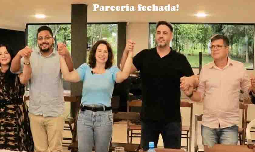 SUCESSÃO: LÉO MORAES OFICIALIZA DISPUTA PELO GOVERNO E FECHA ACORDO COM A CANDIDATA AO SENADO JAQUELINE CASSOL