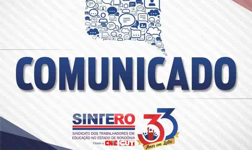 COMUNICADO - declaração do imposto de renda dos técnicos educacionais