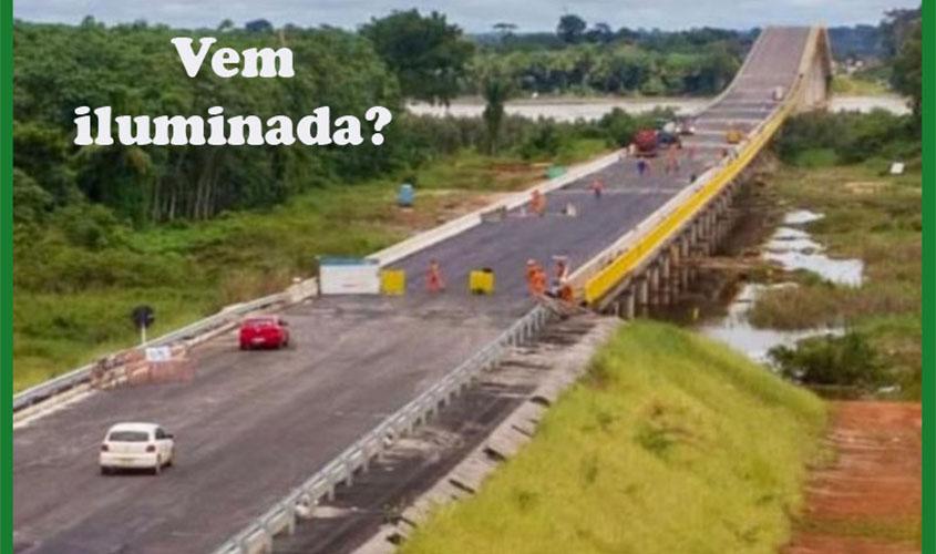 Ponte vai esperar 17 dias por Bolsonaro. E a grande surpresa pode ser a iluminação não programada