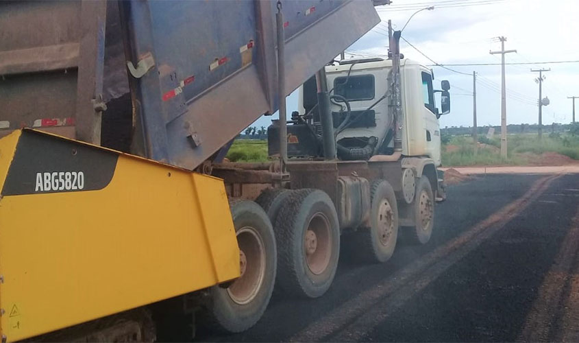 Jaci-Paraná recebe a segunda etapa das obras de pavimentação