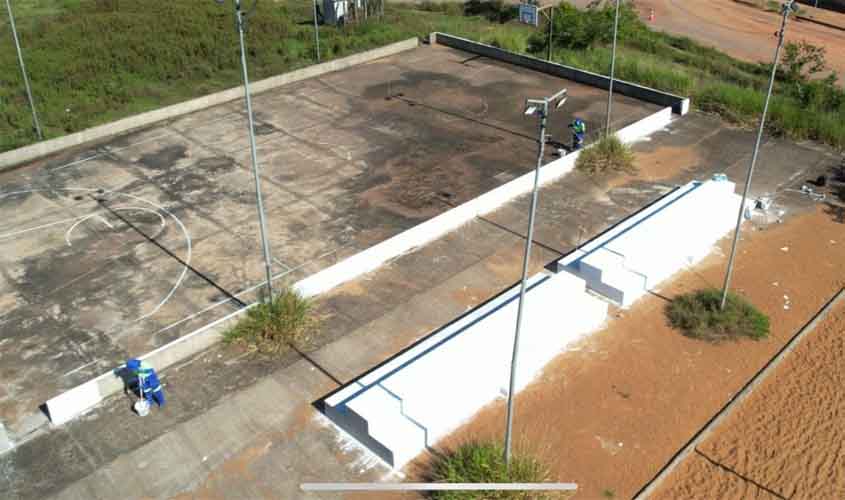 Prefeitura de Porto Velho revitaliza espaço público no Cristal da Calama