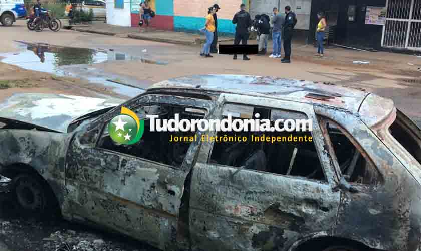Durante briga em bar,  haitiano mata homem a tiros, tem o carro incendiado e acaba agredido pela população