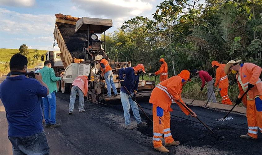 Mais de 30 quilômetros da RO-492 foram recuperados