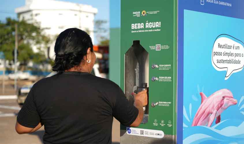 Prefeitura instala bebedouro público para hidratação de pessoas e animais