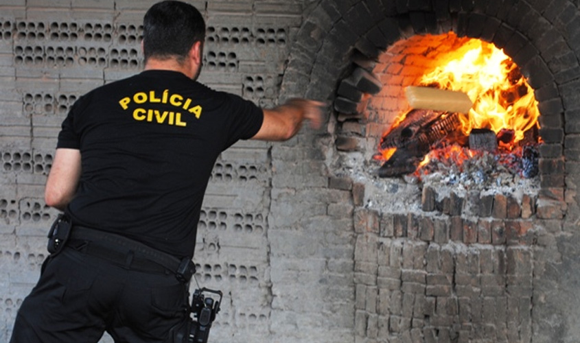 Polícia Civil incinera quase meia tonelada de entorpecentes na Capital