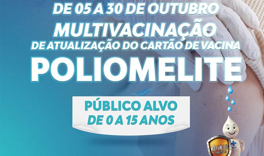 SEMSAU realiza campanha de multivacinação entre os dias 05 a 30 de outubro