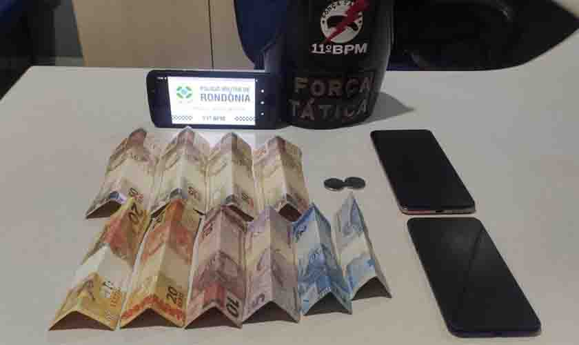 Policia Militar recupera celulares furtados