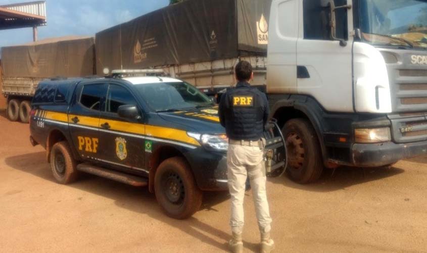 PRF recupera carreta adulterada na BR-364