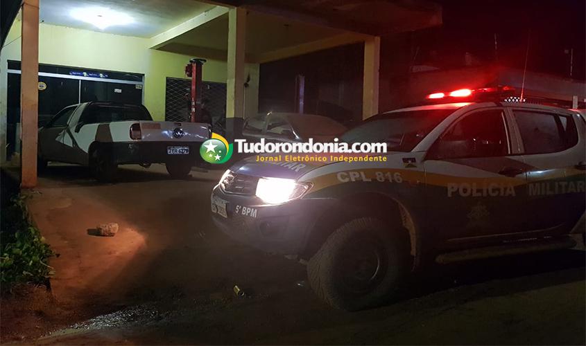 Polícia prende dupla após furto de caminhonete e descobre galpão que era usado como desmanche