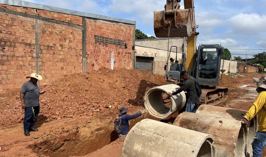 Drenagem na José Osmar beneficia bairro Igarapé