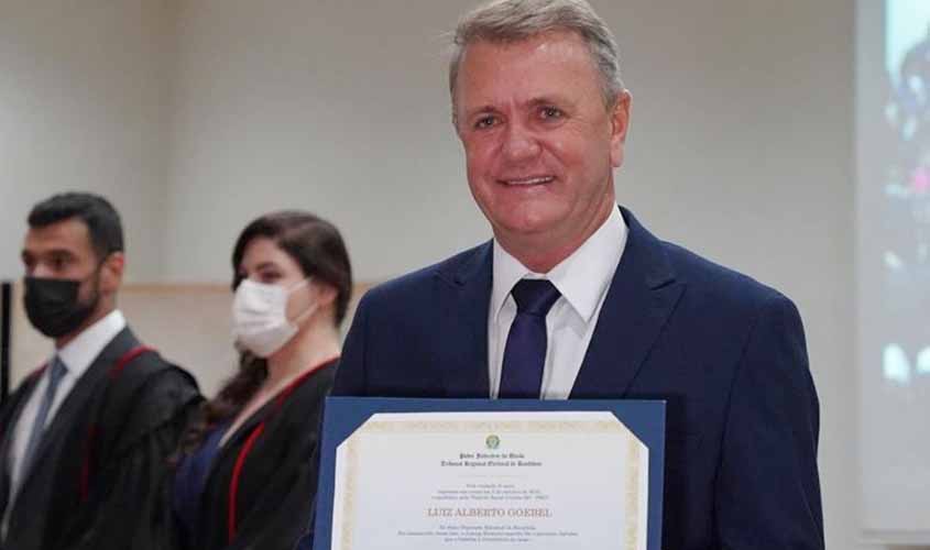 Deputado Luizinho Goebel é diplomado para o quinto mandato parlamentar pelo Tribunal Regional Eleitoral de Rondônia