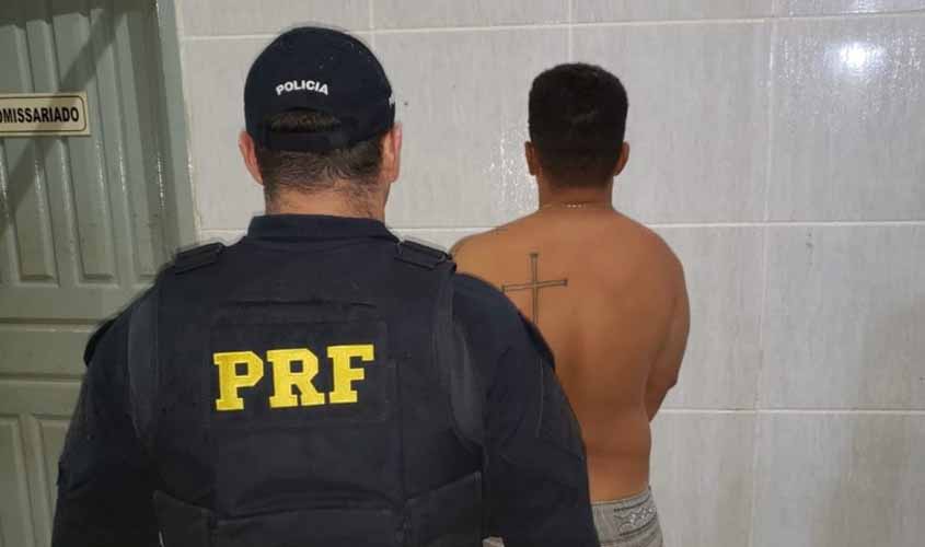 Após fornecer nome falso, homicida foragido é preso pela PRF em Porto Velho
