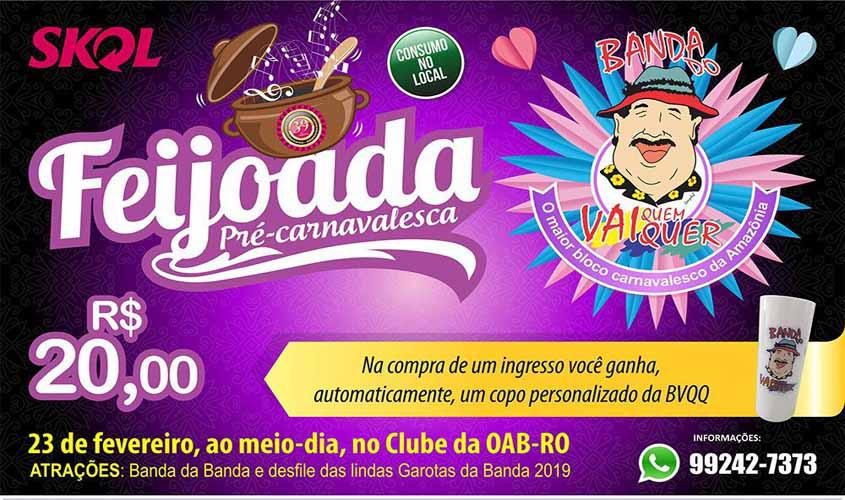 Feijoada pré-carnavalesca da Banda do Vai Quem Quer acontece neste sábado na Sede da OAB
