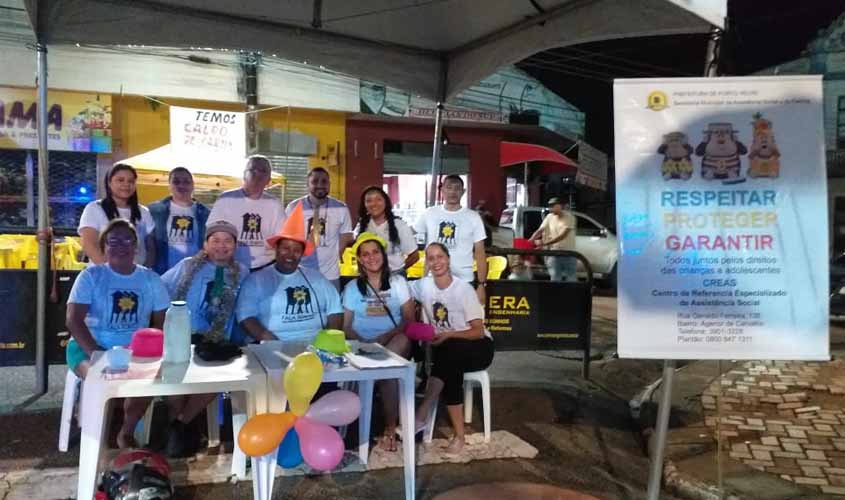 Prefeitura promove enfrentamento à violência sexual contra crianças e adolescentes no carnaval