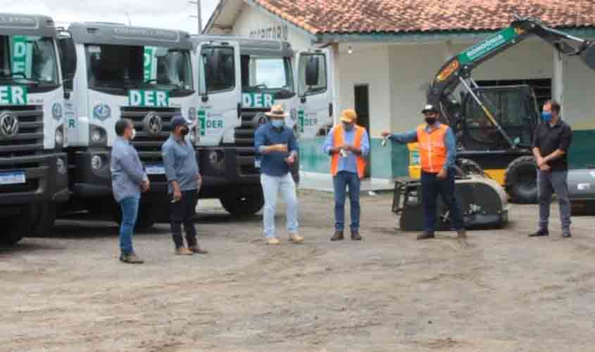 DER recebe novos maquinários para atender a infraestrutura das rodovias estaduais