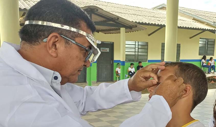 Ação de prevenção ao tracoma é realizada em escolas