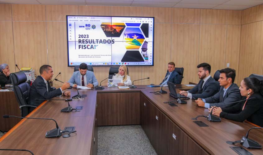 Transparência dos resultados fiscais de 2023 do Governo de Rondônia é apresentada em Audiência Pública